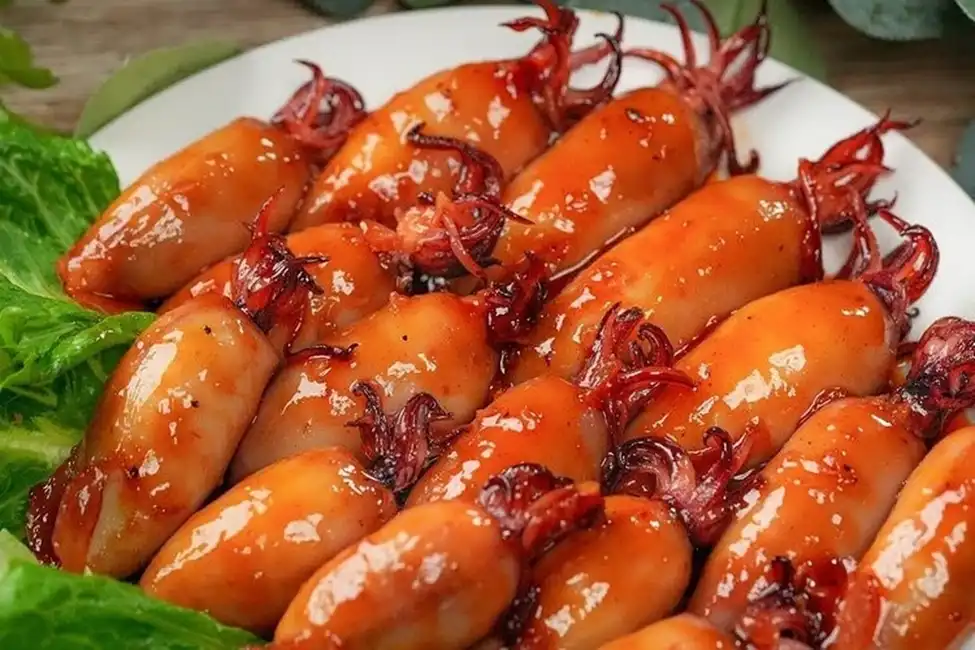 Cách Làm Mực Nhồi Thịt Rim